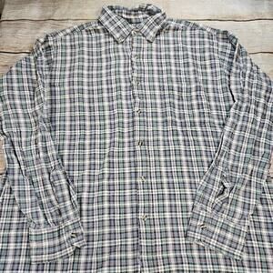 Vintage Arrow Sportswear Shirt Mens XL Plaid Flannel Cotton Button Up